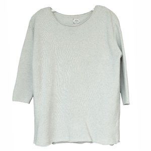 Wilfred Silk Cashmere Knit Top Minimalist Quiet Luxury Mariner Crew Neck Sweater